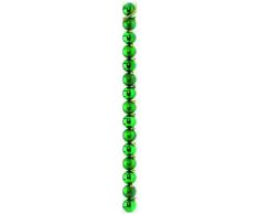 Festive Productions Ltd - Palline per Albero di Natale con Finiture assortite, Confezione da 15 Pezzi, Ã 50 mm, Colore: Verde Brillante