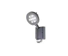 Lutec 6102Â S PIR Gr a +, lampada a LED da esterni, in alluminio, 22Â W, alogeno, antracite, 31,6Â x 11,2Â x 8,0Â cm