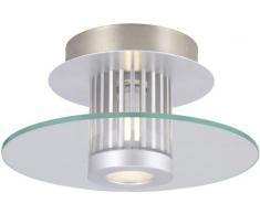 Eglo 89117 - Lampada da soffitto modello Chiron, in alluminio e vetro satinato, HV G9, 40 W, include lampadina, ø 1 cm, spessore 96 mm