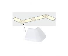 Paulmann 70265 Corner Per Una Semplice Chiusura Del Profilo Sugli Angoli Esterni Della Stanza, Confezione da 2 Pezzi Delta Profil Accessori In Plastica Satinata Per Strisce Led