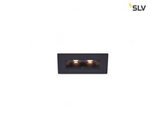 SLV MILANDO DL - Faretto LED da incasso per interni, 3000 K, 330 lm, in metallo, 0 W, colore: Nero