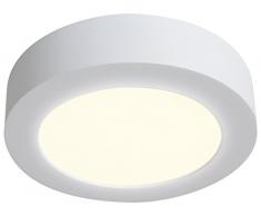 Naeve Leuchten a, plafoniera LED in alluminio, 12Â W, 17Â x 17Â x 4Â cm, bianco caldo 1101726