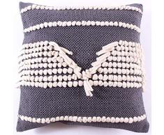 La Finesse Federa Decorativa Quadrata 50 x 50 cm per la casa, in Cotone, per Soggiorno, Divano, Camera da Letto, cph40, Tessuto colorato, Taglia Unica