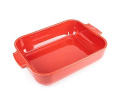 PEUGEOT PSP60053 Appolia Pirofila Rettangolare 32cm, Ceramica, Rosso