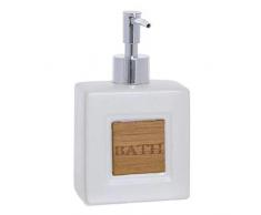 Dcasa Dispenser di Sapone e Sapone per Bagno, Accessori per Vasca da Bagno, Decorazione per la casa, Unisex, per Adulti, Bianco (Bianco), Unico