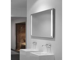 Talos Light Specchio da Bagno, Bianco Caldo, 100 x 70 cm