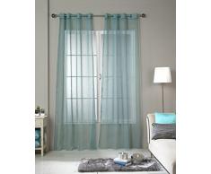 RIOMA Jerez Occhielli Tenda Voile, Tessuto, Turchese, 270Â x 140Â x 3Â cm