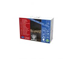 Konstsmide 3810Â âÂ 102/Micro LED catena luminosa, modello satinato/per esterno (IP44)/40Â diodi bianco caldo/24Â V Trasformatore da esterno/cavo bianco