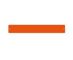 First4magnets - Lavagna Magnetica Rettangolare, Striscia con 6Â Calamite, Colore: Arancione, Dimensioni: 350Â x 50Â mm, Piccola