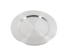 APS - Sottopiatto rotondo, 31 cm, acciaio INOX, argento, 28 x 28 x 30 cm