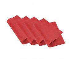 Venilia Set Cherry Tessuto Triangle Ciliegia, Tavola, Vinile, Tovaglietta per Sala da Pranzo, 4 Pezzi, 30 x 450 cm, 59001, 30 x 45 cm