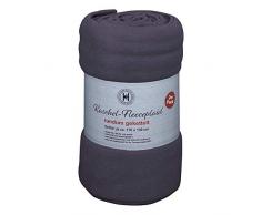 Coperta in pile con punto croce â antracite