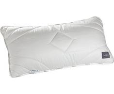 SchlafkultÂ® Kult A1151Â Nanna Cotton Smooth Premium Testa Cuscino, Cotone, Bianco, Cotone, Bianco, 40 x 80 cm
