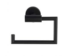 Wenko Porta Rotolo di Carta igienica Bosio Senza Coperchio, Nero, 15 x 10,5 x 6,5 cm