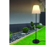 Velamp Terra Lampada Esterno ed Interno: IP65. Attacco 1x E27, Compatibile LED. Alt: 150cm. Cavo 1,5m. per Giardino, Bianco