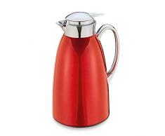 Cilio Venezia - Caraffa Termica in Acciaio Inox, 1 l, Colore: Rosso