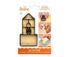 Decora 0255050 TAGLIAPASTA in PLASTICA CASETTA 3D, Marrone