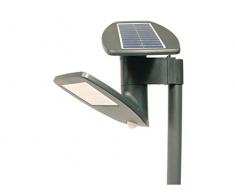 Bluegreen - GreenBlue gb922 - Lampada Solare da Giardino con rilevatore di Movimento in Acciaio Inox, 90 cm
