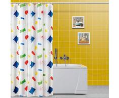 FERIDRAS 187059 Tenda Doccia, Multicolore, 5x180x200 cm