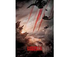 Godzilla - Skydive - Action Sci-Fi Film Movie Poster - GrÃ¶sse 61x91,5 cm