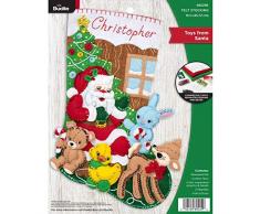 PLAID ENTERPRISES Kit Calza in Feltro Giochi da, Giocattoli da Babbo Natale, taglia unica
