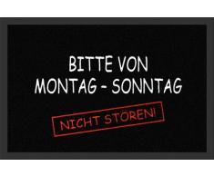 A Domenica Non Disturbare Impero Merchandising 623 447 Lunedi, zerbino, di Dimensioni 60 x 40 cm, Polipropilene Materiale