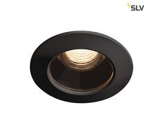 SLV VARU DL - Faretto LED da incasso per esterni, IP20/65, 2700 K, in alluminio, 0 W, colore: Nero