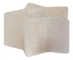 Himalaya Salt Dreams 4041678006785 Sale Cristallo portacandele a Forma di Stella, Bianco Linea