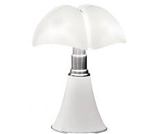 Martinelli Luce 620/L/1/BI Pipistrello - Lampada da tavolo a LED, 14 W, colore: Bianco