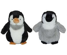 Enesco 770861 Peluche Pinguino, 12 cm, Poliestere, Grigio, 10x10x12 cm