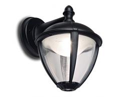 Lutec Unite Lampada da Esterno a LED Integrato 9 W, Nero, 19.8 x 22.5 cm