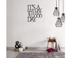 Decorazione da Parete in Metallo, Motivo: Mr & Mrs, Colore: Nero, per Soggiorno, Ufficio, Parete