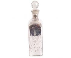 Ian Snow - Bottiglia in Vetro e Argento con Foglia