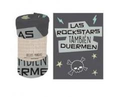 BAGGY Coperta in Corallo 120 x 160 cm Rockstars, Multicolore, 121 x 160 cm