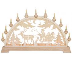 KWO Archway Babbo Natale con Slitta, 65Â x 43Â cm