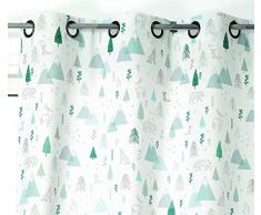 Linder Tenda cameretta dei Bambini, Poliestere, Bianco, Verde, Blu, 140Â x 260Â cm