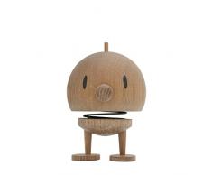 Hoptimist Woody Bumble Tall Boy con Happy Eyes, Idea Deco / giocattolo, legno di quercia