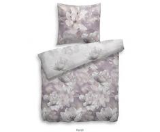 Heckett Lane Twill - Biancheria da Letto Parish, 155 x 220 cm (80 x 80), Colore: Tortora