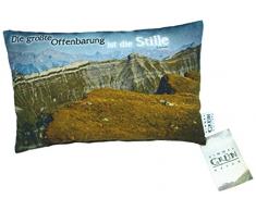 Cielo Verde â la più Grande rivelazione è Il Silenzio, con bio miglio e Fiocchi Zirben. Sonno aggiunta, Cuscino Decorativo