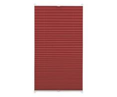 Gardinia 33085 Tenda Plissettata con Morsetto di Fissaggio, Tessuto, Rosso, 90 x 130 cm