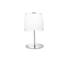 Rossini Illuminazione A. 1032-2-B Lampada da Tavolo in Vetro E14, 11 W, Bianco