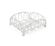 Galileo Casa 5900122 Porta tovaglioli Metallo Bianco 19,5x19,5 cm, No