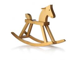 Kay Bojesen Cavallo a Dondolo di Legno, Marrone, 26x91x60