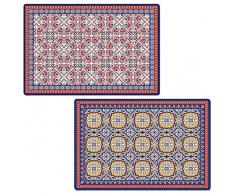 EASY LIFE 172Â Morro Set di 4Â Tasca Tavolo Morbida, PPE, Multicolore, 45Â x 30Â x 0,1Â cm