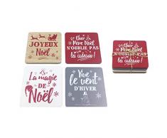 Piccoli Messaggi Lotto 12 Set 4 Sottobicchieri Assortiti, 10 cm