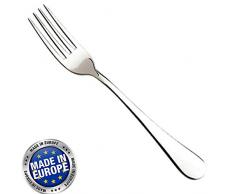 ORYX Murano Forchetta Tavolo, Acciaio, Argento, 20Â x 2Â x 5Â cm, 12Â Pezzi