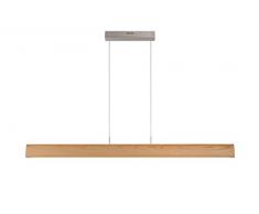 Lucide sytze di lampade a sospensione LED di Dim. 1Â X 32Â W 3000Â K di legno chiaro, integrato, 32Â W, Luce Di Wood, 125Â x 3.8Â x 150Â cm