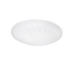 Eglo Margitta 1 - Plafoniera, in acciaio, 11 W, colore: bianco