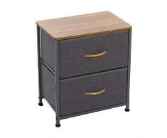 Dcasa - Cassettiera con 2 cassetti, per conservare Decorazioni Natalizie, Articoli per la casa, Unisex, per Adulti, Colore: Unico