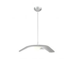 Homemania Lampada a Sospensione Tetto Lampadario, da Soffitto, Grigio in Metallo, 34 x 34 x 120 cm, 1 x LED, 10W, 1050LM, 4200K, Luce Bianca Naturale